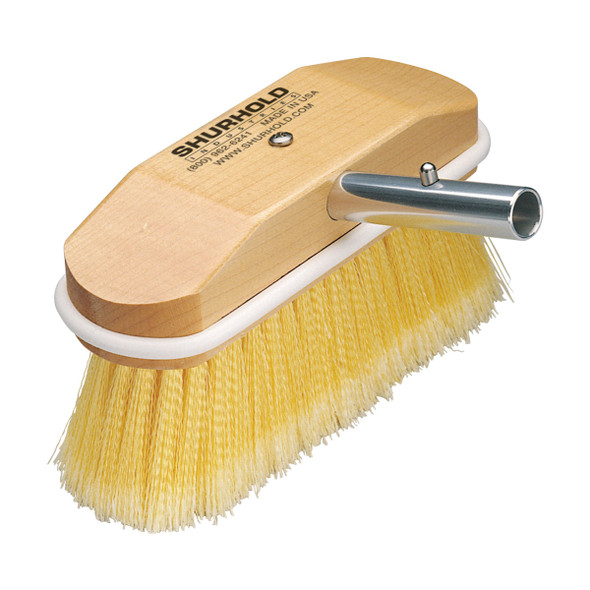 Shurhold Soft Deck Brush - Yellow Polystyrene Bristles 200mm
