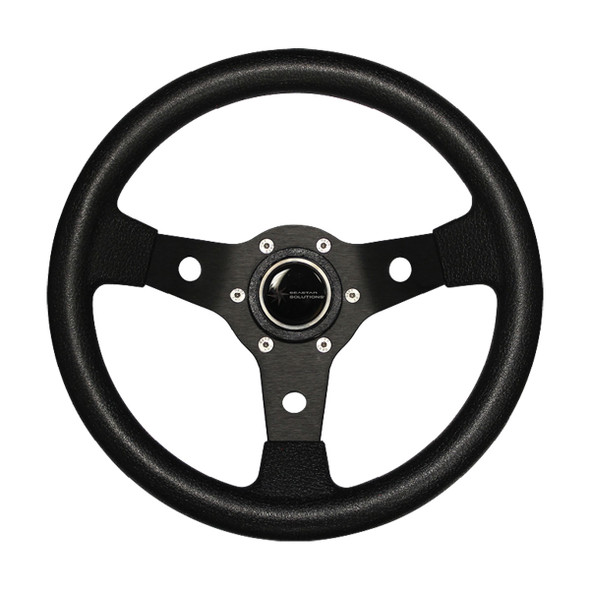 Luisi Falcon Steering Wheel Alloy 3 Spoke 310mm Black W/Med