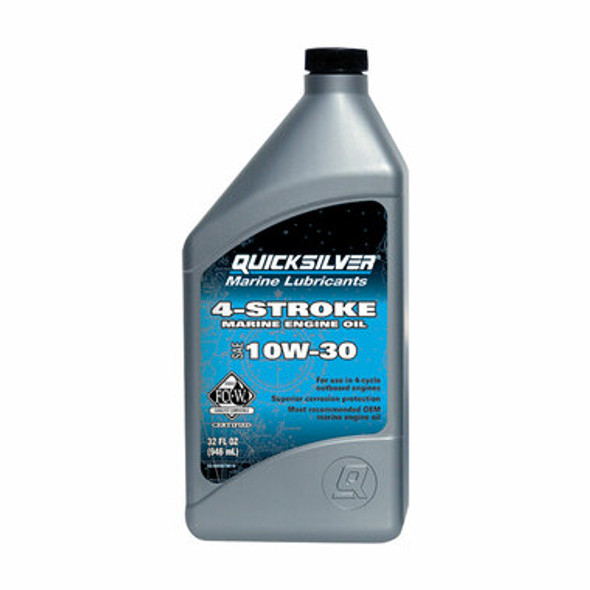 Quicksilver 4-Stroke Marine Engine Oil - Fcw 10W30 Oil 4-Cycle  6