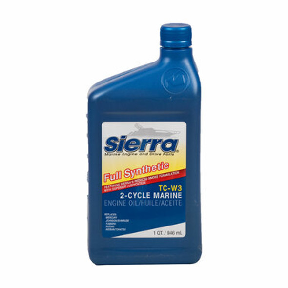 Sierra Marine 2-Stroke Direct Injection Engine Oil - Full Synthetic Tc-W3 Oil 2 Strk Tc-W3 Full Synth 964ml (1Qrt)