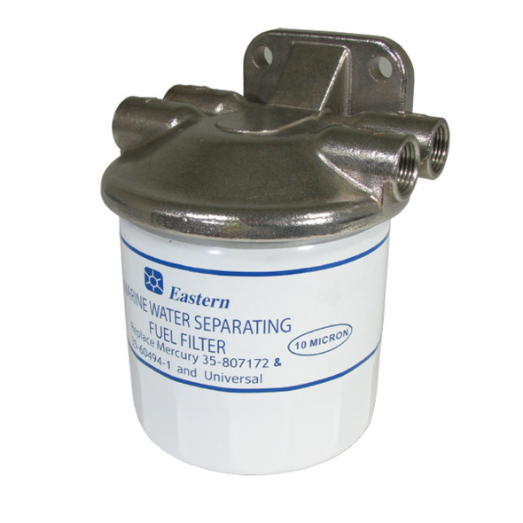 Fuel Filter Assembly Mercury Stainless Steel Head 10 Microns