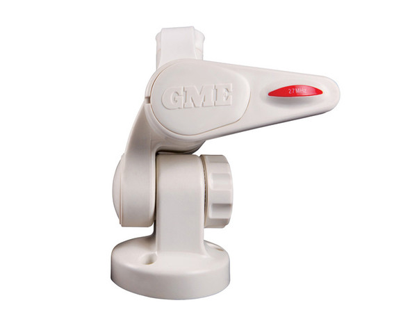 GME ABL014W Double swivel round antenna base - White