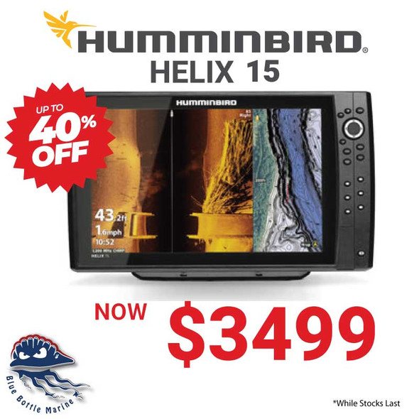 Humminbird Helix 15 Chirp MSI + GPS G4N w/ transducer (No Maps) (Discontinued)