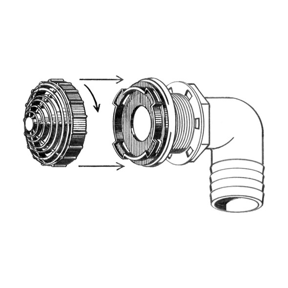 T-H Marine Overflow Fittings 38mm