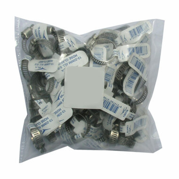 BLA Hose Clamps Stainless Steel 48-127mm Pack Of 50