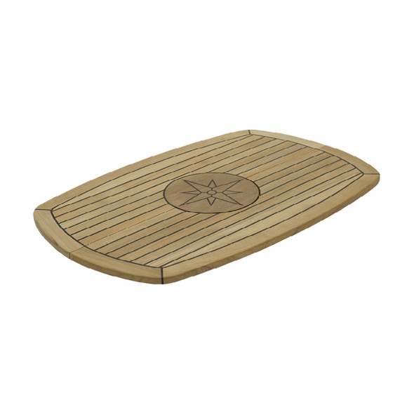 Nautic Star Folding Ellipse Teak Table 930mm x 610mm