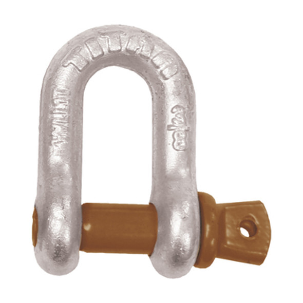 Titan Tested 'D' Shackle - Galvanised Shackle Dee Galv Rated 16mm