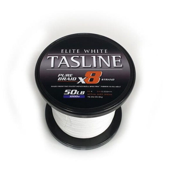 Tasline Elite White Braid 40lb 1000m