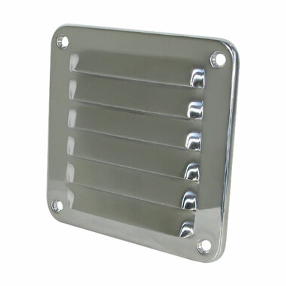 Louvre Vent - Stainless Steel Rolled Edge Vent Louvre Stainless Steel Rolled Edge 122X127mm