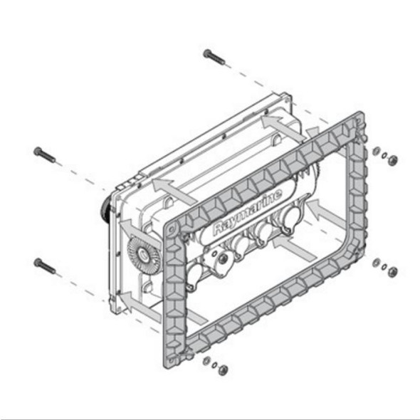 Raymarine eS12 Rear Mounting Bracket A80343