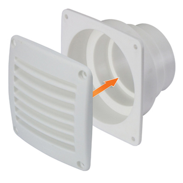 Ceredi Flange 65mm White with Vent