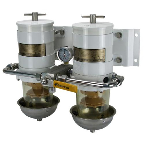 Griffin Diesel Filter Kit GTB341 DM Double Manifold Bowl & Shield