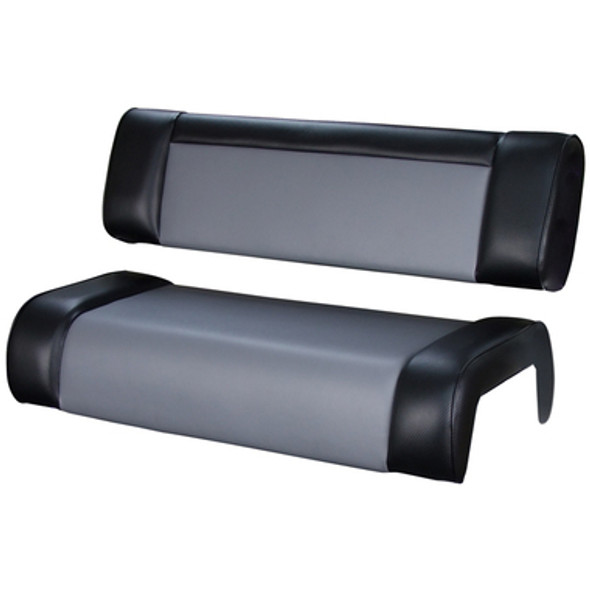 Relaxn Center Console Cushion Set Grey/Black - Flip Back