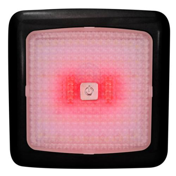 Relaxn LED - Ceiling Light - Touch/Dimmable Frame 165mm sq Red/Black
