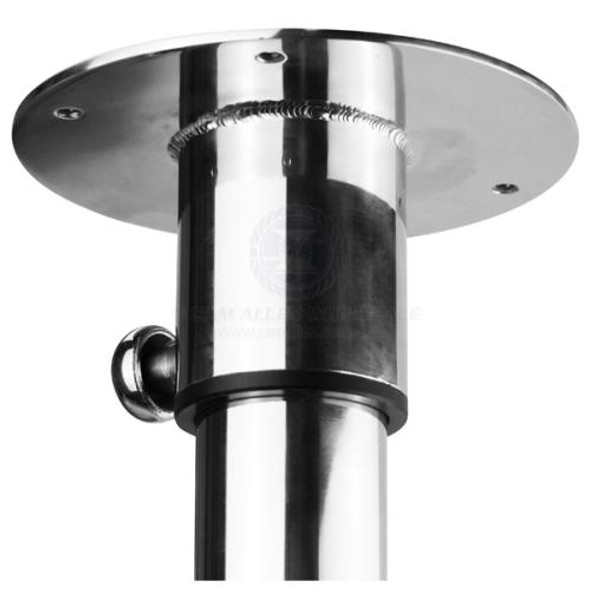 Table Pedestal Removable Side Mount S/Steel Arm & Base with Alloy Plat