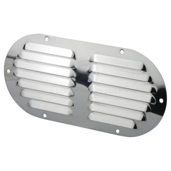 Vent Louvre 304G S/Steel 115 x 230mm Oval