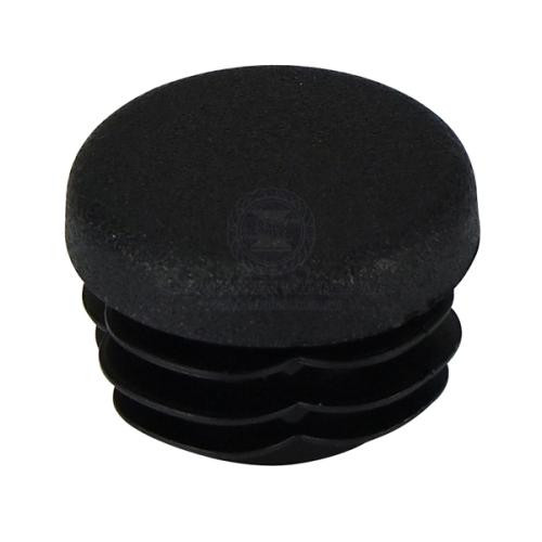 Tube End Cap Nylon Wall Round Tube Black