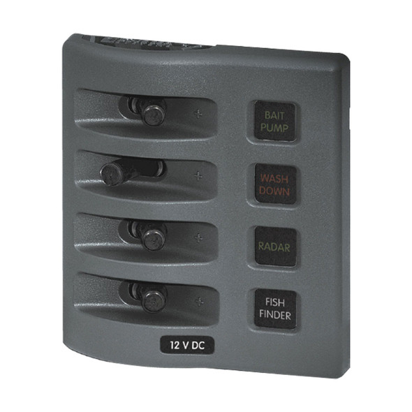 Blue Sea Systems WeatherDeck Switch Panel - Fused