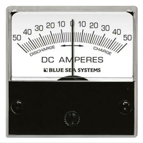 Blue Sea Micro Ammeter with Shunt - DC 50-0-50A