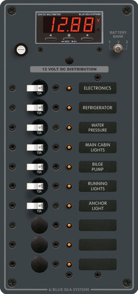 Blue Sea Circuit Breaker Panel DC Branch