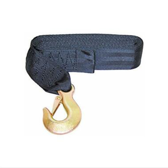 Trailer Winch Webbing Strap - With Snap Hook