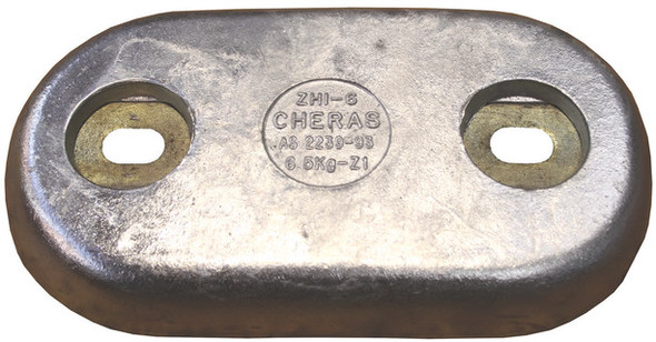 Zinc Anode Range - "Cheras" - Slotted Anodes