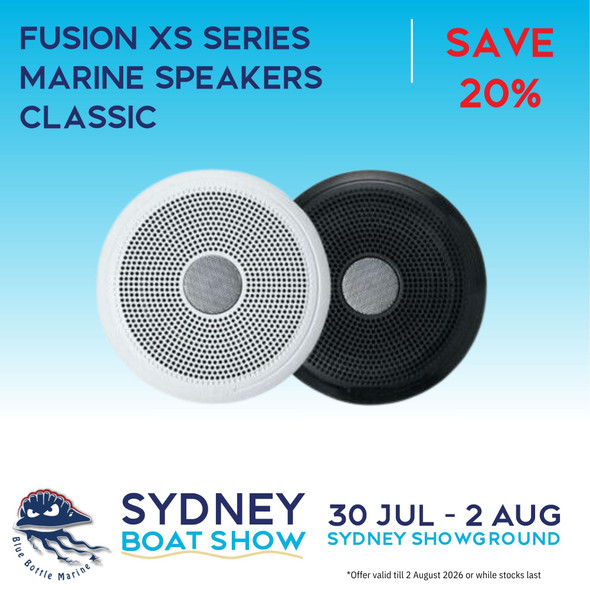 Fusion XS Series Classic Marine Speakers Pair - Black & White