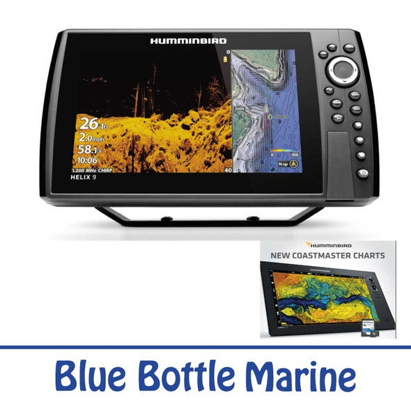 Humminbird Helix 9 Chirp MSi + GPS G4N w/ transducer  + Coastmaster Standard Map