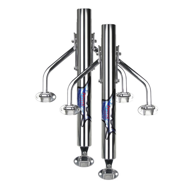 Reelax Base Reef Rigger 550 Outrigger Bases Stainless Steel (Pair)