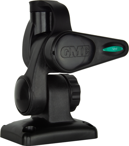 GME ABL012B Double Swivel Rectangular Antenna Base Black