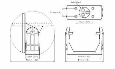 ZipWake Gimbal Bracket For Series E Control Panel