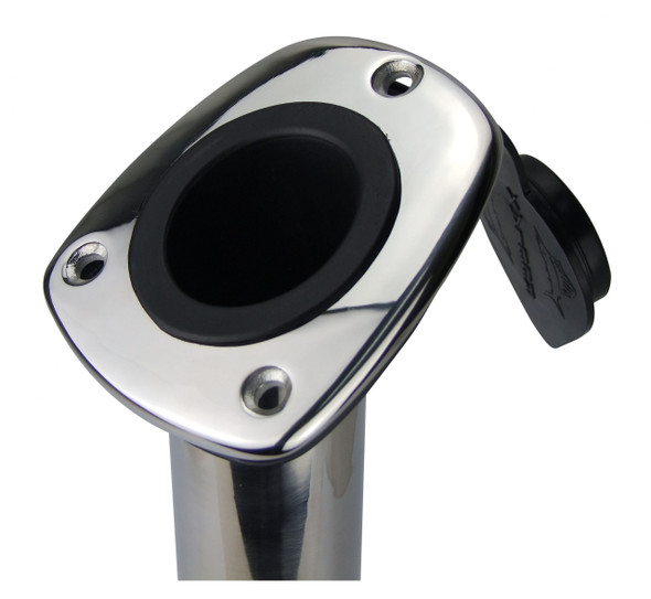 Reelax Stainless Steel Rod Holder Heavy Duty Straight 90 Degree with Drain
