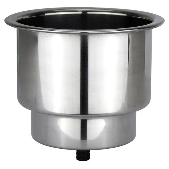 Reelax Drink Holder Recessed/Stepped Stainless Steel includes Drain