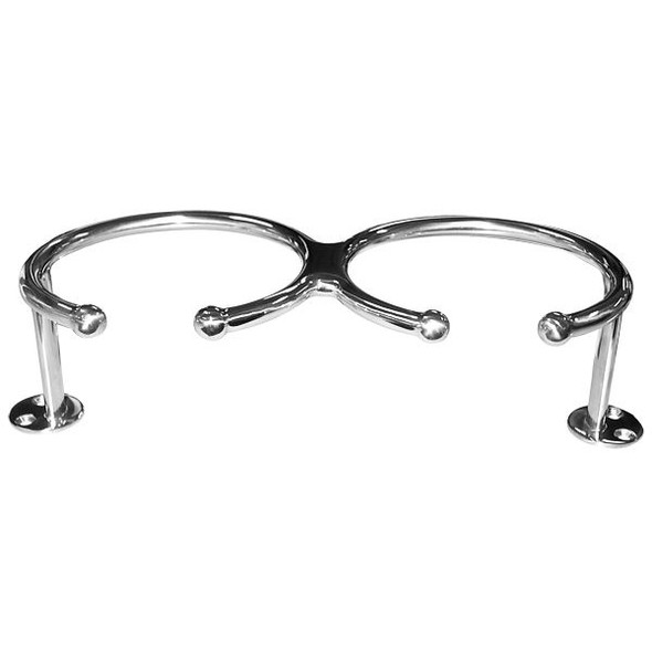 Reelax Drink Holder Surface/Flat Mount Double Stainless Steel