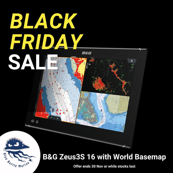 B&G - Zeus 3S 16 MFD with World Basemap