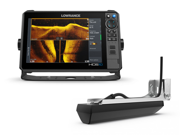 Lowrance HDS 10 Pro + Active Imaging HD 3-1 Transducer and CMAP Embedded Chart