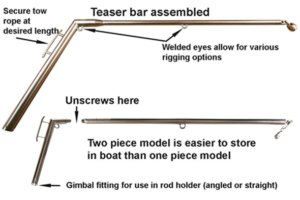 Hookem Fishing DREDGE & TEASER BOOM 2Pce