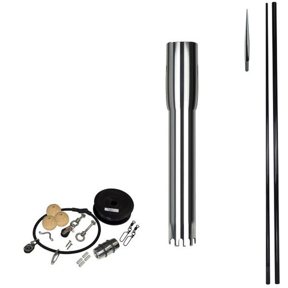 Reelax Drop In Centre Shotgun Rigger with 3.0M 3K Grander Series Carbon Pole & Rigging Complete Kit