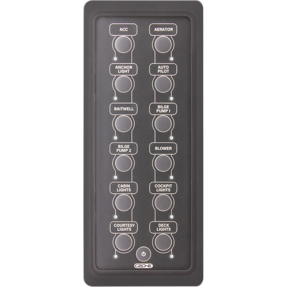 C-ZONE Keypad - 6 x 2 portrait