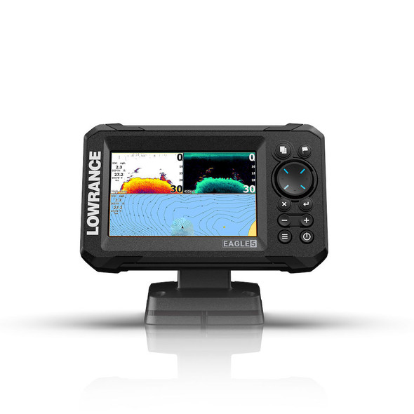 Lowrance Eagle 5 Splitshot HD Transducer And AUS/NZ Charts