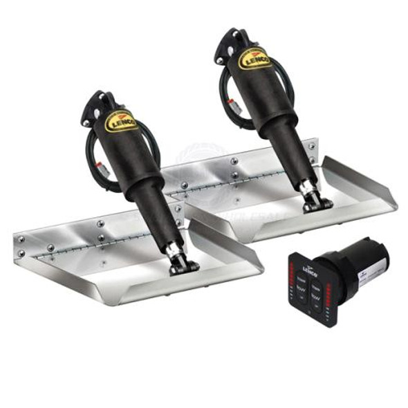 Lenco Trim Tab Kits - Edge Mount - LED Indicator Tactile Switch With Built-In Auto Retract