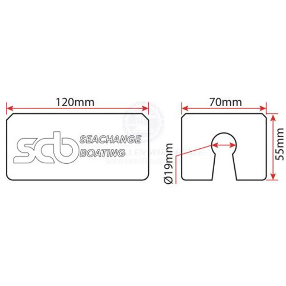 Outboard Trim & Tilt Support Block SCB