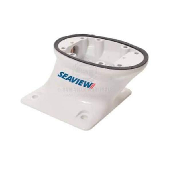 Seaview Modular Base White Mounts - Forward Raked - 124mm High