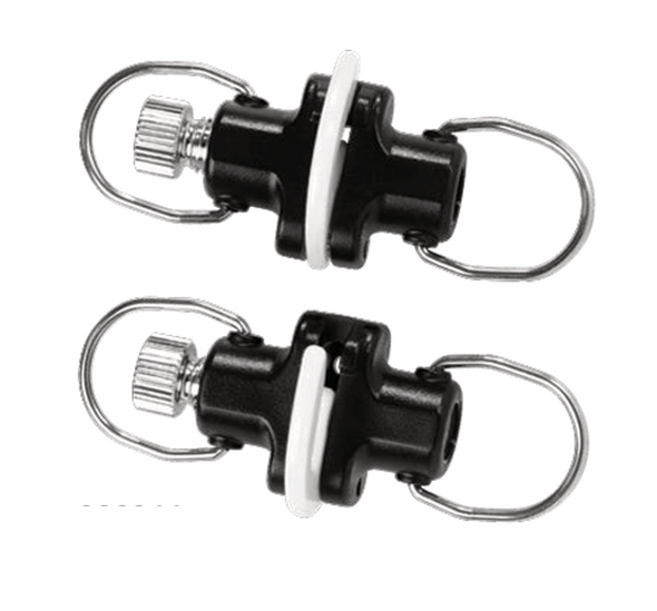 BLUEWING Zirconia Outrigger and Flat Line Release Clips Black