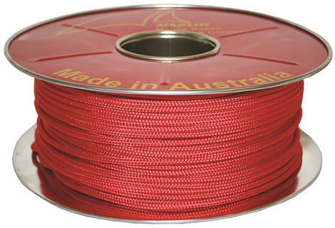 Polyester Double Braid Solid Red Rope