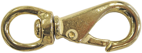 Swivel Eye Snap Hooks - Brass