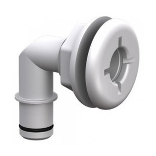 Qwik-Lok Thru-Hull Flanged Elbow