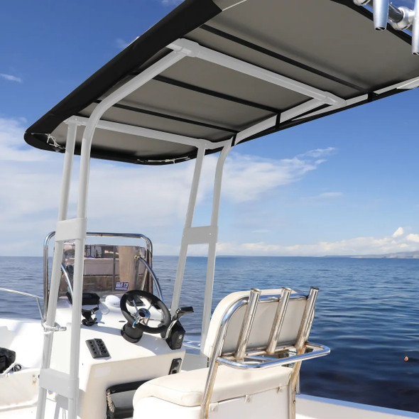 Oceansouth Heavy Duty T-Top (Deck Mount) - Anodised Frame