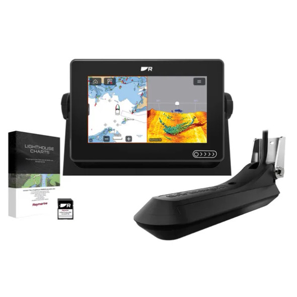 Raymarine AXIOM+ 7 RV MFD with RV-100 Tranducer with Australia & New Zealand LightHouse Chart