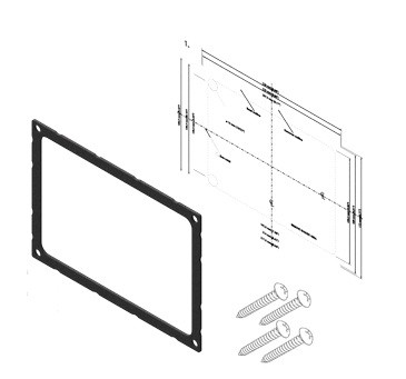Simrad GO9 Dash Mount Kit